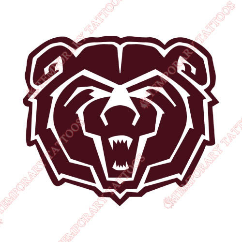 Southwest Missouri State Bears Customize Temporary Tattoos Stickers NO.6317